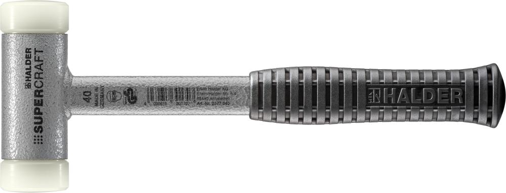Schonhammer mit Stahlrohrstiel rückschlagfrei 30mm HALDER Supercraft