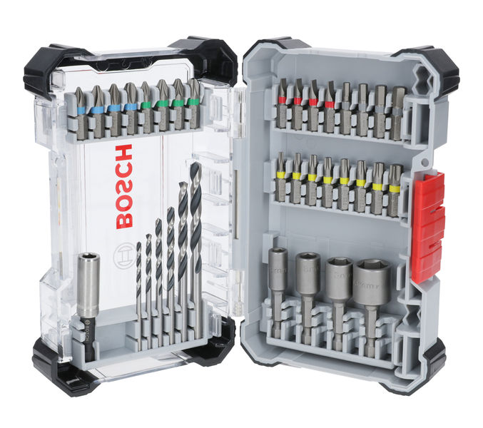 Extra Hard Schrauberbit‑ und Metal HSS Bohrer-Set, 35‑tlg.
