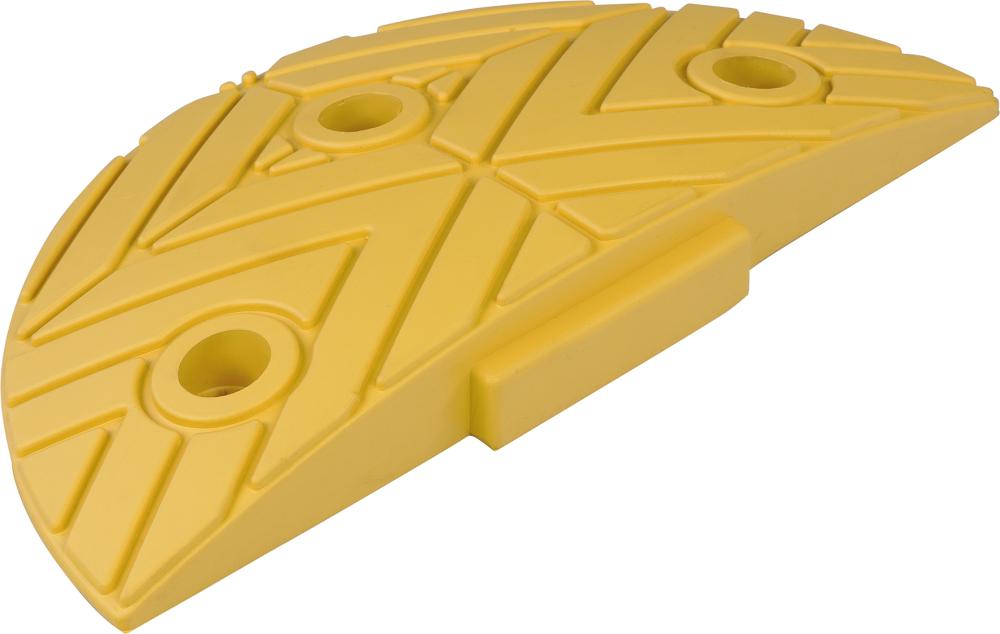 Fahrbahnschwelle Anfangsstück gelb B250xT420xH50 mm