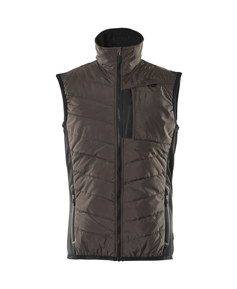 Thermoweste mit CLIMASCOT® Thermoweste Größe 2XL, dunkelanthrazit/schwarz