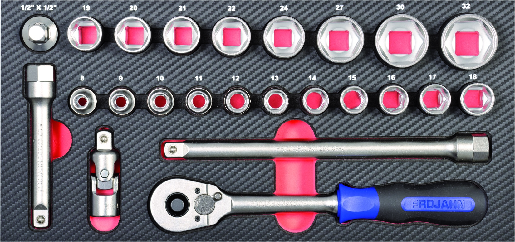 1/2" Werkzeug-Satz Einlage 24tlg