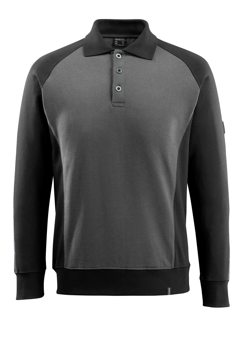 MASCOT® Magdeburg Polo-sweatshirt Größe 2XL, dunkelanthrazit/schwarz