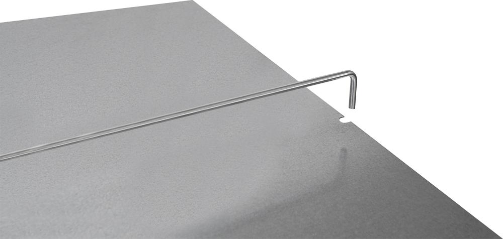 Zwischenboden K 07604/040 mit Mittelanschlagbügel 600x750mm, lichtgrau