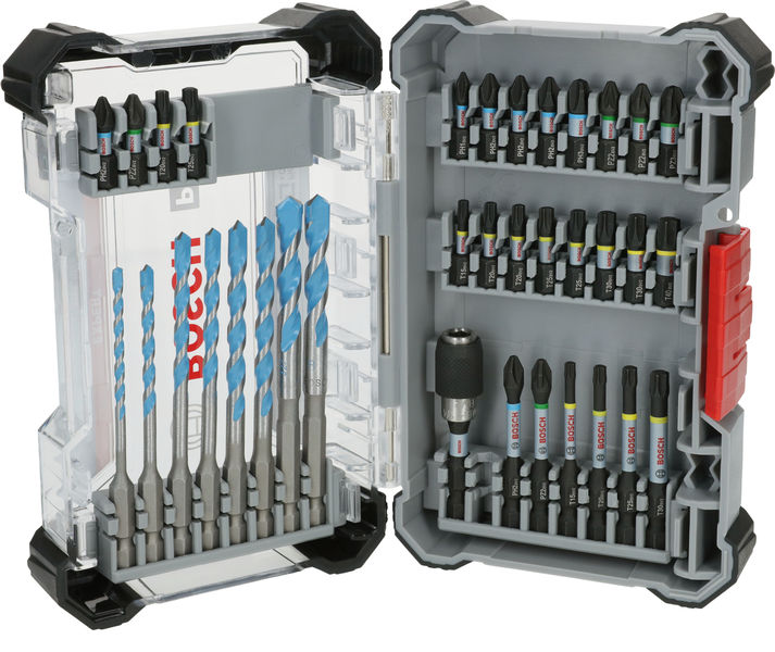 PRO Impact Schrauberbits und Multi Construction Bohrer Set, 35-tlg.