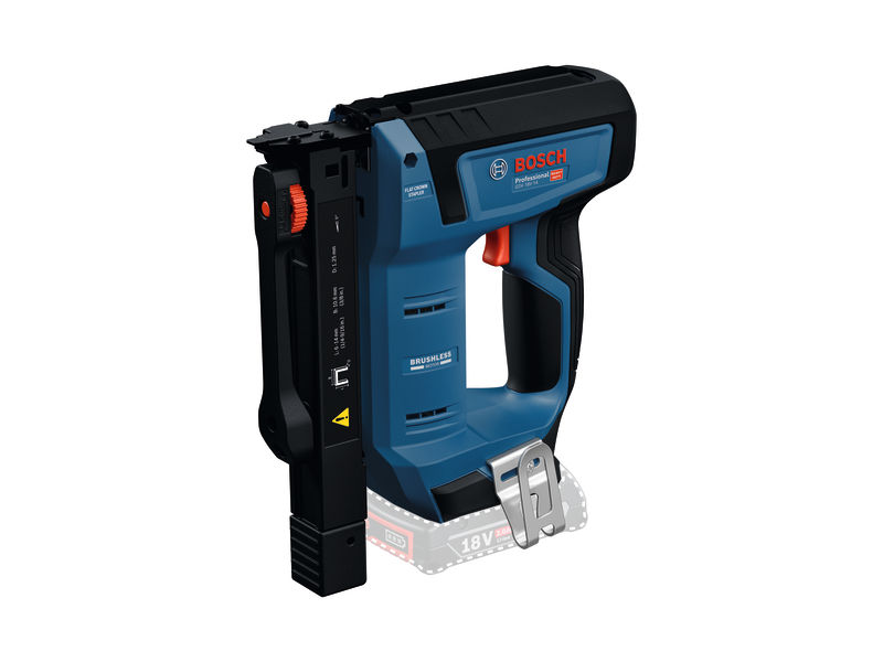 Akku-Holztacker GTH 18V-14 von Bosch , bürstenloser Motor. Produktbild dynamisch