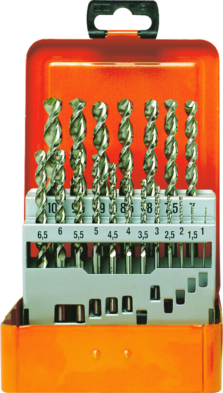 Bohrerkassette HSS-Co Typ UF-L 19tlg 1-10/0,5 mm