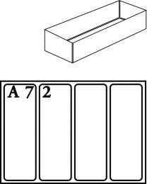 A7-2 Facheinsatz f.Mod.C Typ A 7-2 klar 2 Stk.