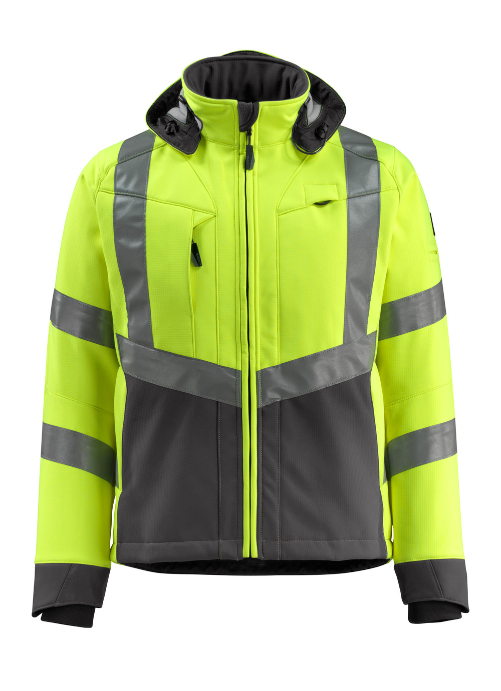 MASCOT® Blackpool Soft Shell Jacke Größe 2XL, hi-vis gelb/dunkelanthrazit